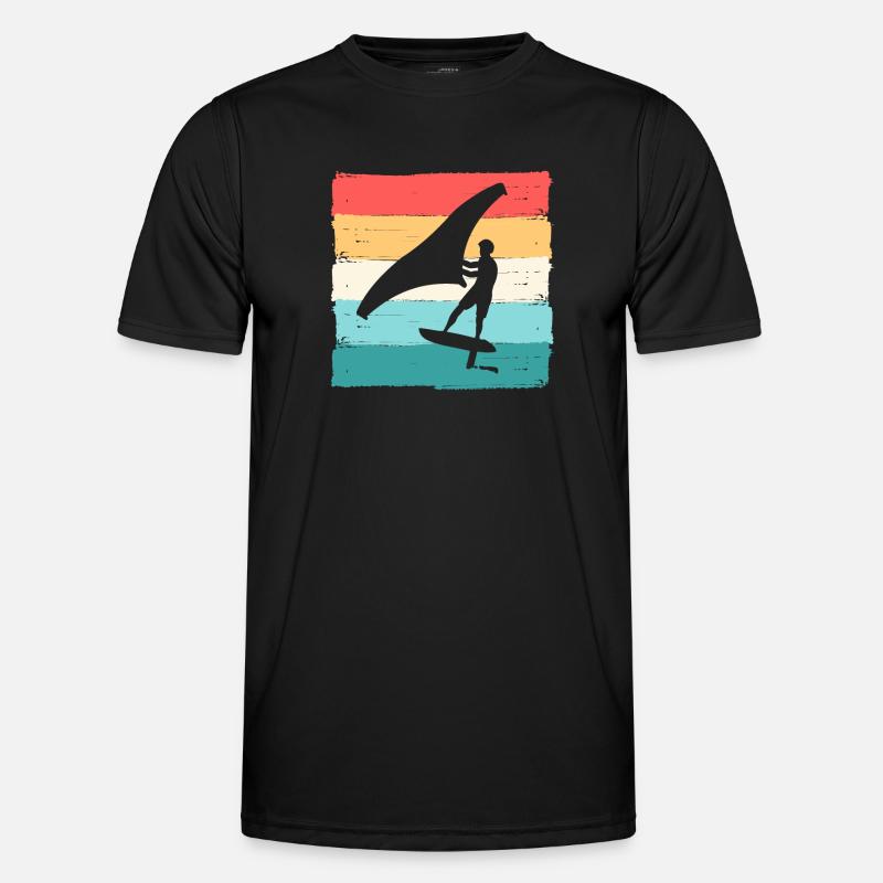 Wing Foiling Surf Surfing Surfer Männer Funktions-T-Shirt