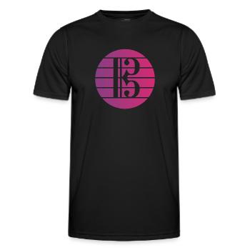 Viola Key Viola Viola Violist - Men's Functional T-Shirt - black - Front - AI Model Male 178 dark (178cm)