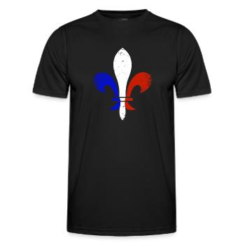 France Provence - T-shirt sport Homme - noir - Devant - AI Model Male 178 dark (178cm)