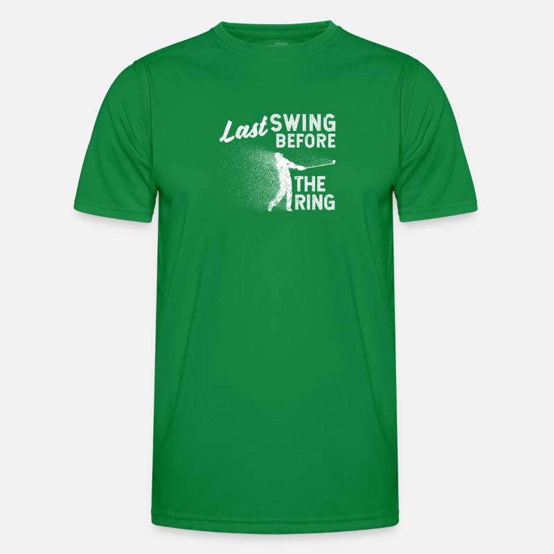 Last swing before the ring Golf-Fan Golfer Men's Functional T-Shirt