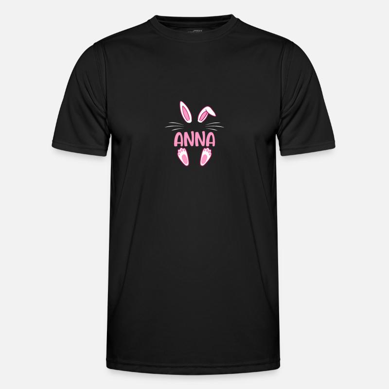 ANNA Easter - Männer Funktions-T-Shirt - Schwarz