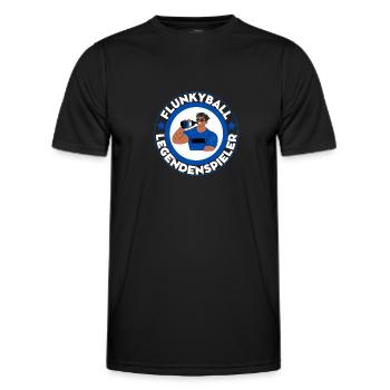 Flunkyball Bierball Trinkspruch Party - Männer Funktions-T-Shirt - Schwarz - Vorne - AI Model Male 178 dark (178cm)
