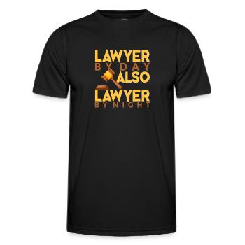 Lawyer Lawyer Legal Advice Law - Men's Functional T-Shirt - black - Front - AI Model Male 178 dark (178cm)
