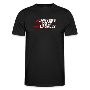 Lawyer Lawyer Legal Advice Law - Men's Functional T-Shirt - black - Front - AI Model Male 178 dark (178cm)