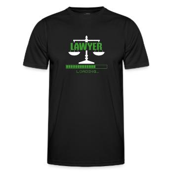 Lawyer Lawyer Legal Advice Law - Men's Functional T-Shirt - black - Front - AI Model Male 178 dark (178cm)