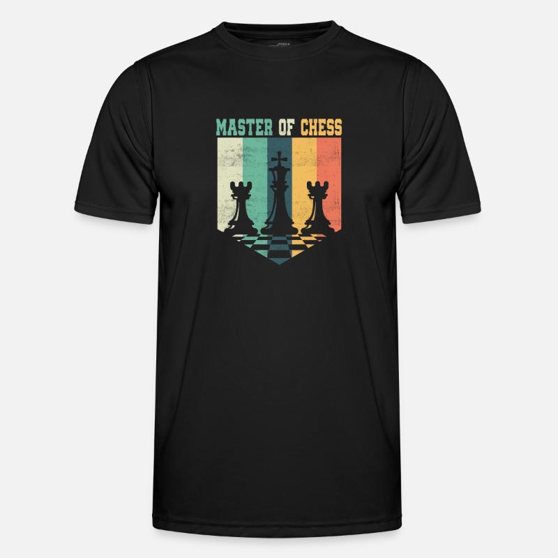 Master Of Chess Chess Board Chess Player Männer Funktions-T-Shirt