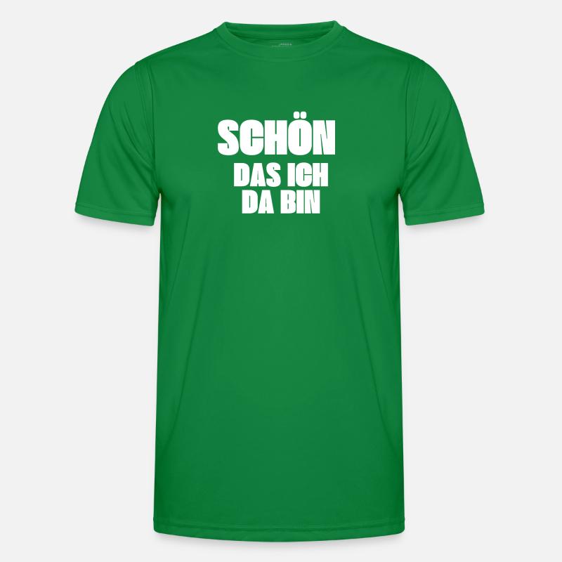 Schön das ich da bin Männer Funktions-T-Shirt