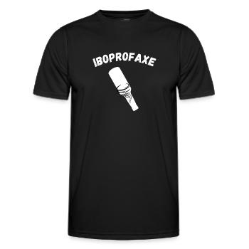 Iboprofaxe Ibuprofaxe - Männer Funktions-T-Shirt - Schwarz - Vorne - AI Model Male 178 dark (178cm)