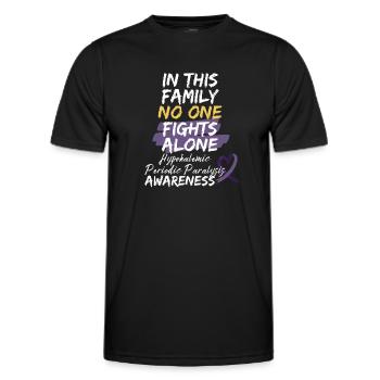 Krieger Hypokaliämische periodische Lähmung Bewusstsein - Männer Funktions-T-Shirt - Schwarz - Vorne - AI Model Male 178 dark (178cm)