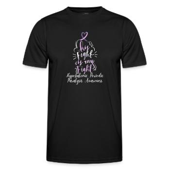 Bekämpfung der hypokaliämischen periodischen Lähmung Bewusstsein - Männer Funktions-T-Shirt - Schwarz - Vorne - AI Model Male 178 dark (178cm)
