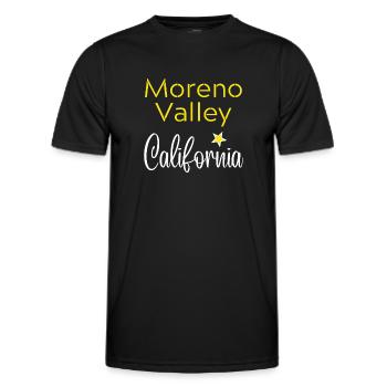 Moreno Valley California - T-shirt sport Homme - noir - Devant - AI Model Male 178 dark (178cm)