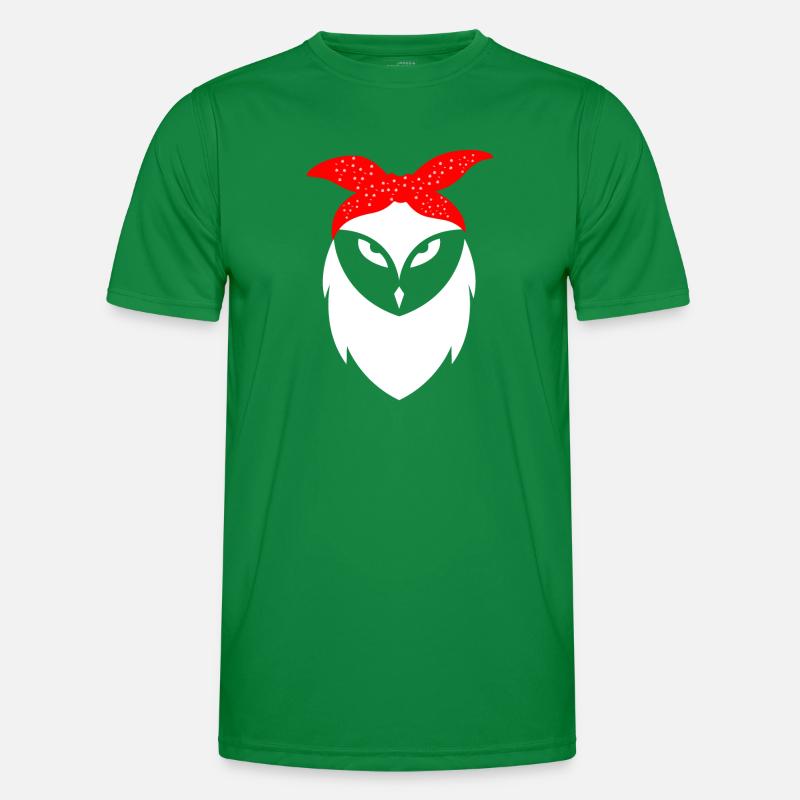 Eule Männer Funktions-T-Shirt