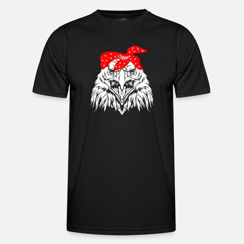Adler - Männer Funktions-T-Shirt - Schwarz