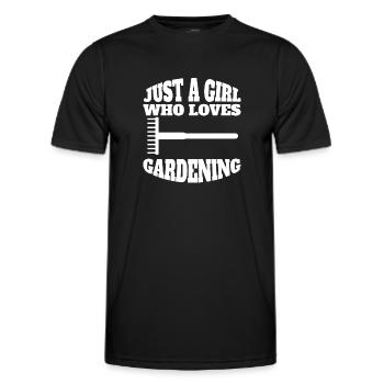 Gärtnerin Mädchen Garten Obstgarten Hobbygärtnerin - Männer Funktions-T-Shirt - Schwarz - Vorne - AI Model Male 178 dark (178cm)
