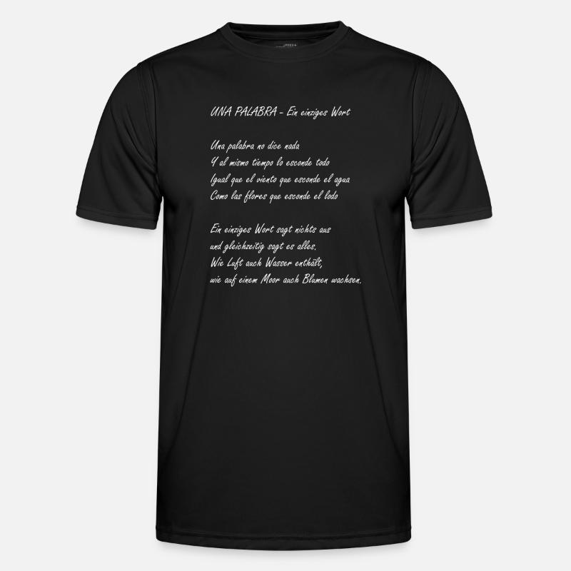 A single word - Men's Functional T-Shirt - black