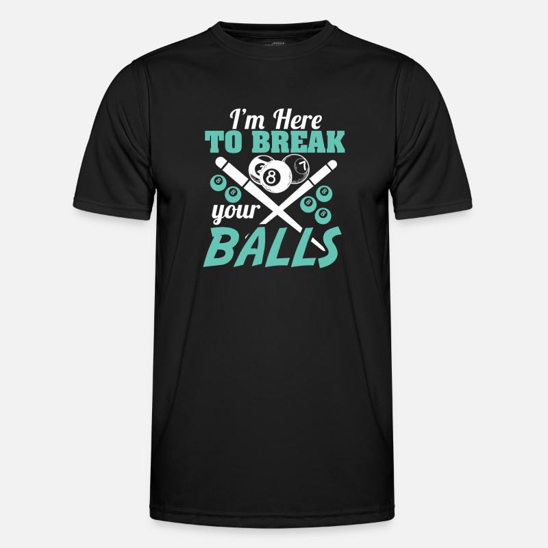 Billiards - Pool - Fun Men's Functional T-Shirt