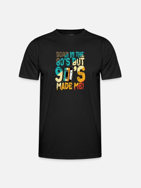 Jaren 80 geboren in de jaren 80 - Functioneel T-shirt voor mannen - zwart