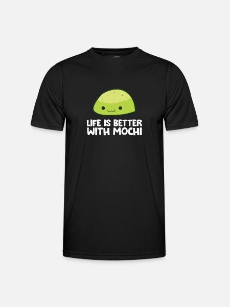 Life Is Better With Mochi - Men's Functional T-Shirt - black