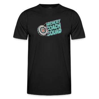 Tir à l’arc Flèche Tir à l’arc Tir à l’arc - T-shirt sport Homme - noir - Devant - AI Model Male 178 dark (178cm)