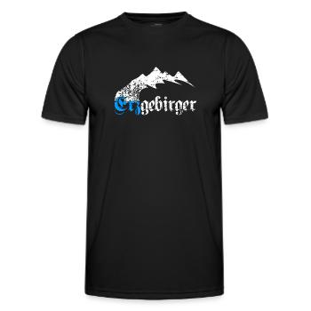 Erzgebirge Heimat Liebe Wandern - Männer Funktions-T-Shirt - Schwarz - Vorne - AI Model Male 178 dark (178cm)