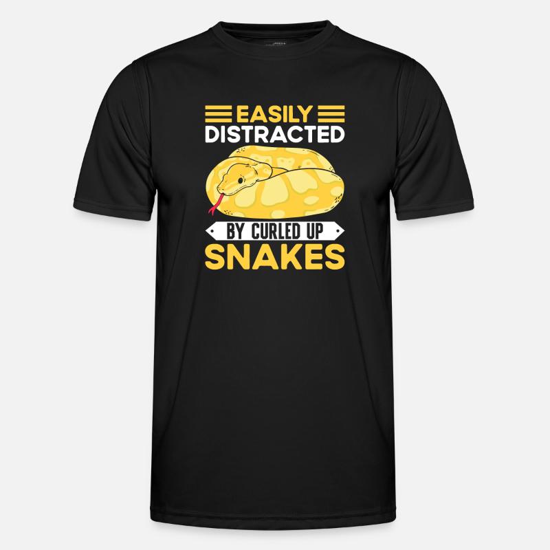 Banana Ball Python Saying - Men's Functional T-Shirt - black