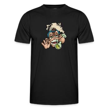 Cannabis - T-shirt sport Homme - noir - Devant - AI Model Male 178 dark (178cm)