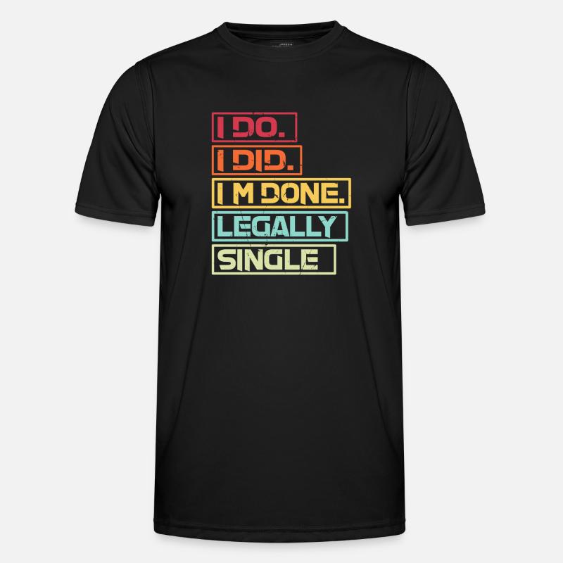 Witziges Scheidungsgeschenk Sarkastische Scheidung Männer Funktions-T-Shirt