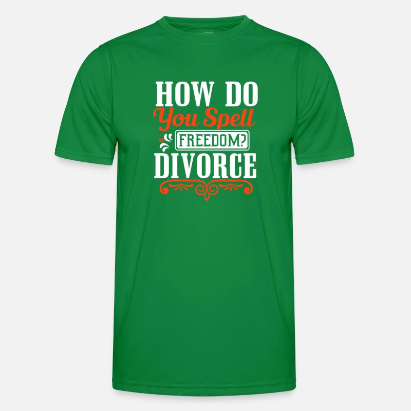 Witziges Scheidungsgeschenk Sarkastische Scheidung Männer Funktions-T-Shirt