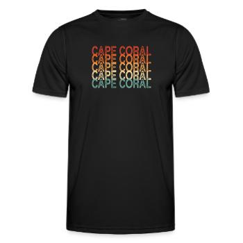 Cape Coral Floride - T-shirt sport Homme - noir - Devant - AI Model Male 178 dark (178cm)