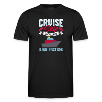Croisière Croisière Croisière Croisière - T-shirt sport Homme - noir - Devant - AI Model Male 178 dark (178cm)