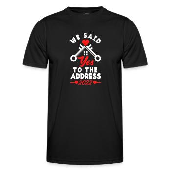 Homeowner Home Purchase Gift - Men's Functional T-Shirt - black - Front - AI Model Male 178 dark (178cm)