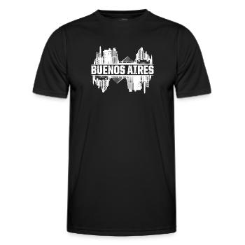 Buenos Aires Argentine Skyline - T-shirt sport Homme - noir - Devant - AI Model Male 178 dark (178cm)