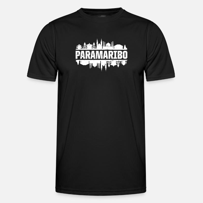 Paramaribo Skyline - Men's Functional T-Shirt - black