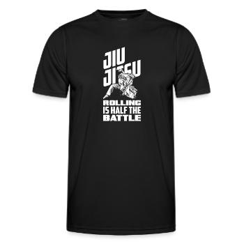 Jiu Jitsu Jiu Jitsu Jiu Jitsu - Männer Funktions-T-Shirt - Schwarz - Vorne - AI Model Male 178 dark (178cm)