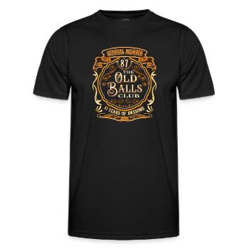 87 Years of The Old Balls Club 87th Birthday - Men's Functional T-Shirt - black - Front - AI Model Male 178 dark (178cm)