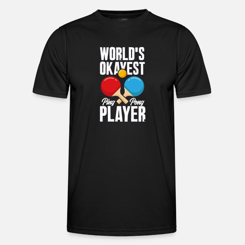 Fun Table Tennis Gift - Men's Functional T-Shirt - black