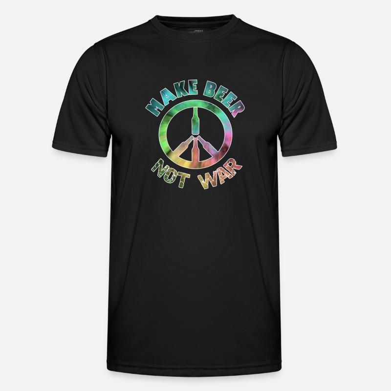 Make Beer Not War - Men's Functional T-Shirt - black
