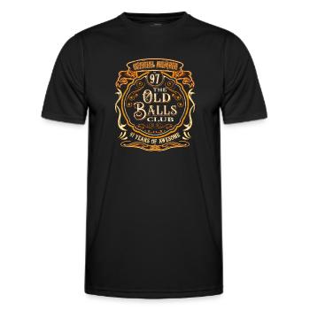 97 Jahre The Old Balls Club 97. Geburtstag - Männer Funktions-T-Shirt - Schwarz - Vorne - AI Model Male 178 dark (178cm)
