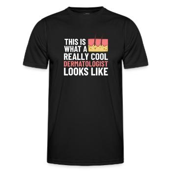 Dermatology Skin Care Skin Medicine Disease - Men's Functional T-Shirt - black - Front - AI Model Male 178 dark (178cm)