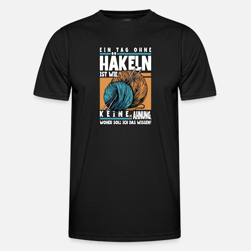 Häkeln Männer Funktions-T-Shirt