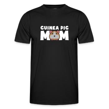 Guinea Pig Mom - Männer Funktions-T-Shirt - Schwarz - Vorne - AI Model Male 178 dark (178cm)