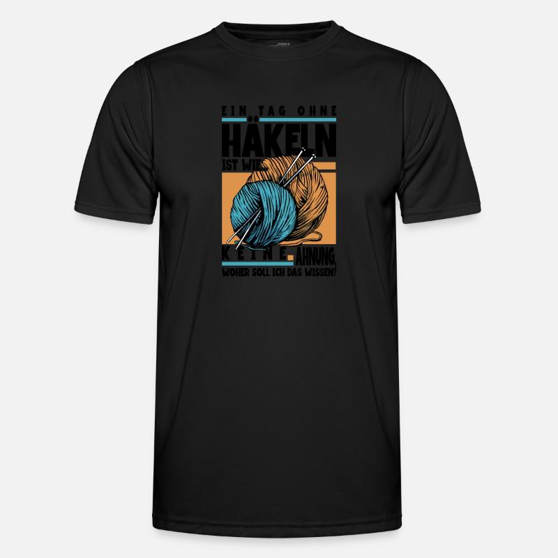 Häkeln Männer Funktions-T-Shirt