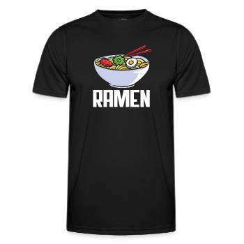 Lustiges Ramen Geschenk - Männer Funktions-T-Shirt - Schwarz - Vorne - AI Model Male 178 dark (178cm)