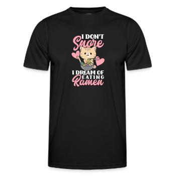 Lustiges Ramen Liebhaber Geschenk - Männer Funktions-T-Shirt - Schwarz - Vorne - AI Model Male 178 dark (178cm)