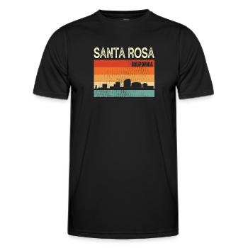 Santa Rosa - Men's Functional T-Shirt - black - Front - AI Model Male 178 dark (178cm)