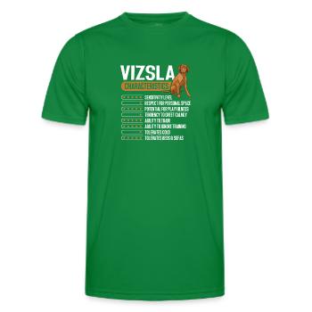 Vizsla Merkmale Ungarischer Vizsla - Männer Funktions-T-Shirt - Kelly Green - Vorne - AI Model Male 178 dark (178cm)