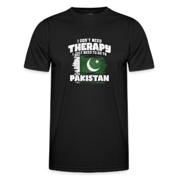 Pakistan - Männer Funktions-T-Shirt - Schwarz - Vorne - AI Model Male 178 dark (178cm)