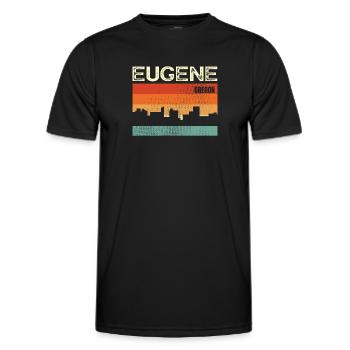 Eugen - Männer Funktions-T-Shirt - Schwarz - Vorne - AI Model Male 178 dark (178cm)