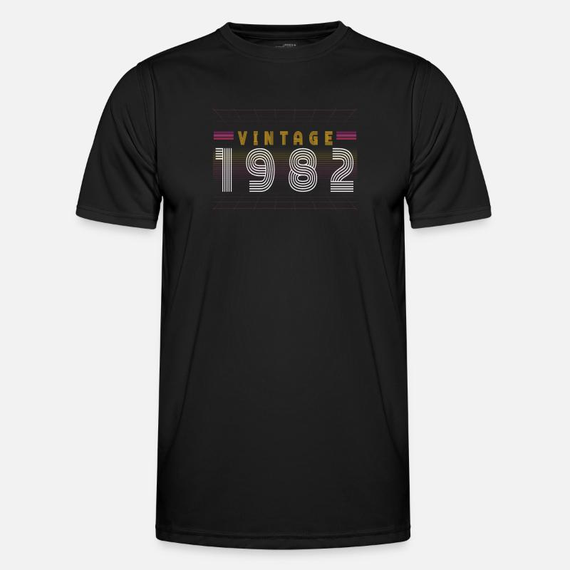 1982 Birthday - Men's Functional T-Shirt - black