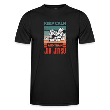 Jiu Jitsu Jiu Jitsu Jiu Jitsu - Männer Funktions-T-Shirt - Schwarz - Vorne - AI Model Male 178 dark (178cm)